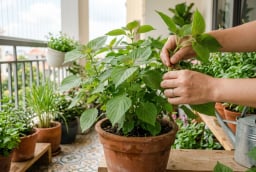 Trồng tía tô tại nhà để ăn, nhớ 4 điều này để cây xanh tốt, hái được lâu