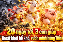 20 ngày tới, 3 con giáp thoát khỏi bể khổ, vươn mình hứng Tiền