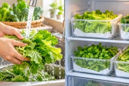 Có nên rửa rau trước khi cất tủ lạnh?