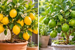Trồng cây chanh vàng hay chanh quả xanh tốt hơn cho phong thủy?