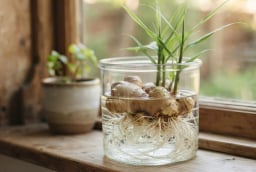 2 mệnh trồng gừng thủy sinh may mắn: Cây càng xanh người càng giàu có