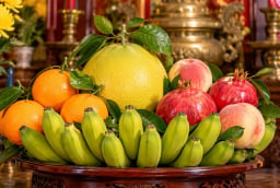 5 loại quả Ngũ Phúc thường được bày trên ban thờ, là những quả nào?