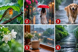 Chọn hình ảnh trong mưa khiến bạn chú ý