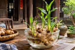 Mẹo trồng gừng thủy sinh nhanh nảy mầm, đẻ nhiều nhánh