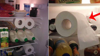 Đổ giấm vào giấy vệ sinh rồi bỏ vào tủ lạnh, sáng ngủ dậy bạn sẽ thấy ngay điều bất ngờ