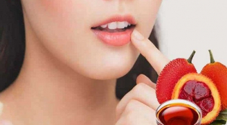 Chỉ với 1 thìa dầu gấc mà da trắng sáng bật tone còn môi lại đỏ mọng ngọt ngào, vậy ngại gì không thử?