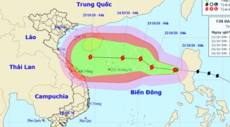 Bão số 8 đang hướng vào miền Trung và tiếp tục tăng cấp