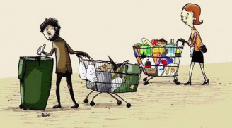 Từ thùng rác người giàu, người nghèo thấy sự khác biệt: Người giàu càng thêm giàu, người nghèo chỉ lo bữa ăn
