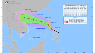 Bão Côn Sơn giật cấp 14 di chuyển vào Biển Đông, Bắc và Bắc Trung Bộ mưa lớn