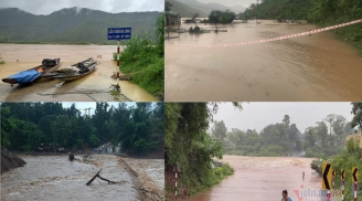 Nước lũ dâng cao, chính quyền địa phương tại Quảng Trị phải sơ tán hàng trăm hộ dân