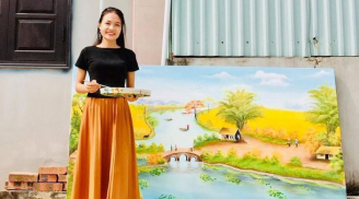 Bỏ phố về quê trong dịch, cô gái dạy vẽ miễn phí cho trẻ em