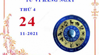 Tử vi thứ 4 ngày 24/11/2021 của 12 con giáp: Thân công việc trôi chảy, Tuất được nhiều người giúp đỡ