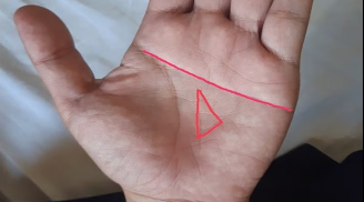 Nhìn vào lòng bàn tay: Thấy có hình tam giác đúng chỗ này giàu đến 99%