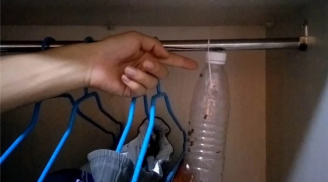 Treo chai nhựa vào tủ quần áo, mẹo vặt đơn giản giúp loại bỏ hết mùi hôi