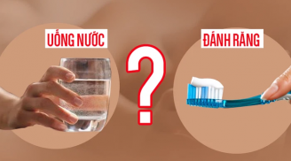 Uống nước trước hay đánh răng trước khi ngủ dậy buổi sáng là đúng nhất?