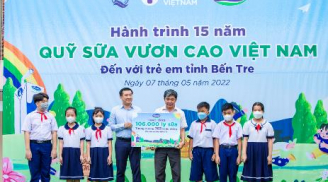 Quỹ sữa Vươn cao Việt Nam và Vinamilk khởi động hành trình năm thứ 15, mang 1,9 triệu ly sữa đến với trẻ em