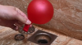 Đặt 1 quả bóng bay trong nhà vệ sinh, điều kỳ diệu đến sau 1 đêm khiến nhiều người bất ngờ