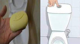 Thả một miếng xà phòng vào bồn cầu: Tác dụng rất mạnh, giải quyết rắc rối của nhiều gia đình