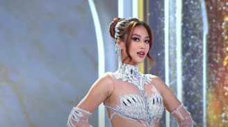 Thiên Ân toả sáng với chiếc đầm dạ hội lấp lánh trong đêm bán kết Miss Grand International 2022