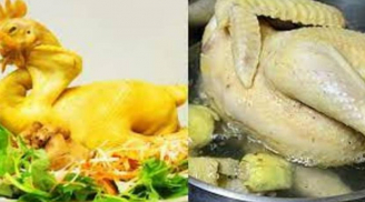 Luộc gà xong đừng vớt ra đĩa ngay, làm thêm 1 bước thịt chắc, da giòn vàng óng, chặt không bị nát