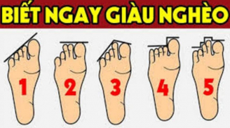 Thầy tướng số chỉ rõ: Nhìn chiều dài ngón chân biết tương lai thành công hay thất bại