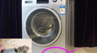 Có 1 công tắc ẩn trong máy giặt, cứ nhấn nút nước bẩn tự chảy hết ra ngoài, tiết kiệm tiền triệu