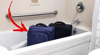 Vào phòng khách sạn đừng cất vội vali, đặt ngay trong bồn tắm bạn sẽ được 1 cái lợi to