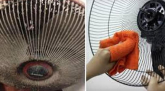 3 cách vệ sinh quạt điện không cần tháo khung, không cần nước, sau 10 phút là sạch bong không còn bụi