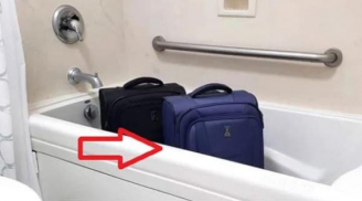 Vì sao khi nhận phòng khách sạn người thông minh đặt ngay vali vào phòng tắm?