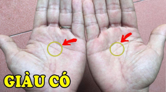Xoè bàn tay ra xem: 5 điểm thần Tài “đánh dấu”, có số hưởng từ bé