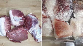 Thịt lợn mua về đừng bỏ ngay vào tủ lạnh, làm thêm 1 bước thịt tươi ngon, giữ nguyên dinh dưỡng