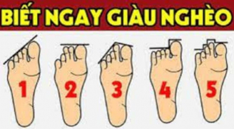 Chuyên gia tướng số nói: Nhìn bàn chân thuộc 9 quý tướng này là số cực giàu, chuẩn hơn nhìn mặt