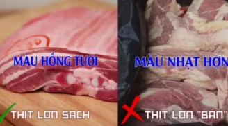 Người bán thịt lợn mách nhỏ: Phân biệt thịt lợn sạch và thịt lợn tăng trọng hóa ra cực dễ