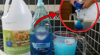 Đổ 1 chén giấm vào nước rửa bát, tác dụng ai cũng cần dùng đến