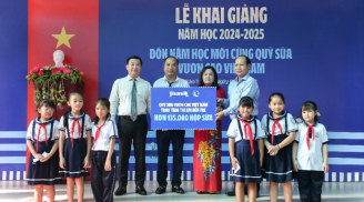 Vinamilk trao tặng gần 200.000 hộp sữa cho trẻ em nhân ngày hội tựu trường