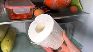 Đặt cuộn giấy vệ sinh vào tủ lạnh, bạn sẽ bất ngờ khi biết 2 công dụng tuyệt vời này