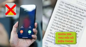 Từ nay đến 31/12/2024: Có 4 đối tượng bị khoá SIM, thu hồi số điện thoại, là ai?