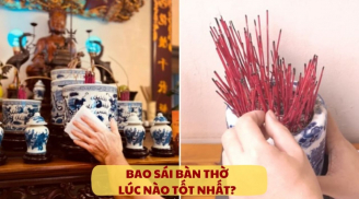 Bao sái bát hương trước hay sau lễ cúng ông Công ông Táo là tốt nhất?