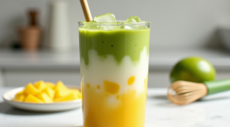 Tự tay pha chế Matcha Latte Xoài: Thức uống 'must-try' cho mùa hè
