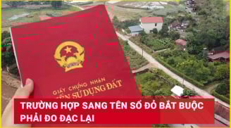 Kể từ 1/8/2025: Sang tên sổ đỏ bắt buộc phải đo đạc lại đất, đúng không?