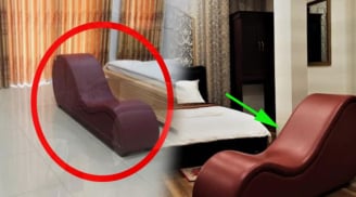 Giường ngủ khách sạn, nhà nghỉ có thêm 1 chiếc ghế cong, 90% không biết mà dùng