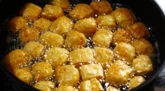 Cách rán đậu lướt ván vàng giòn, thơm nức mũi