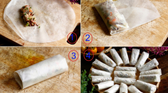 Mẹo gói nem để 3 ngày Tết vẫn tươi mới, rán lên vỏ vàng giòn