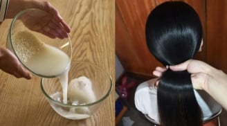 Nước vo gạo đừng vội đổ đi: Làm cách này đem gội đầu tóc con mọc lên tua tủa