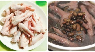 Hầm đậu đen với chân gà, thấy ngay lợi ích quý giá cho cả nhà