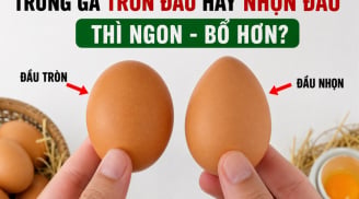 Trứng gà tròn đầu hay nhọn đầu thì ngon - bổ hơn?