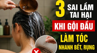 3 sai lầm tai hại khi gội đầu làm tóc nhanh bết, rụng