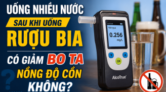 Uống nhiều nước sau khi uống rượu bia có giảm nồng độ cồn không?