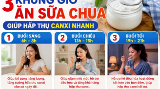 3 khung giờ ăn sữa chua giúp hấp thụ canxi nhanh