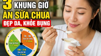 3 khung giờ ăn sữa chua đẹp da, khỏe bụng